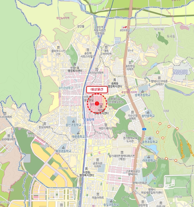 평택지원2022타경43215 광역위치도