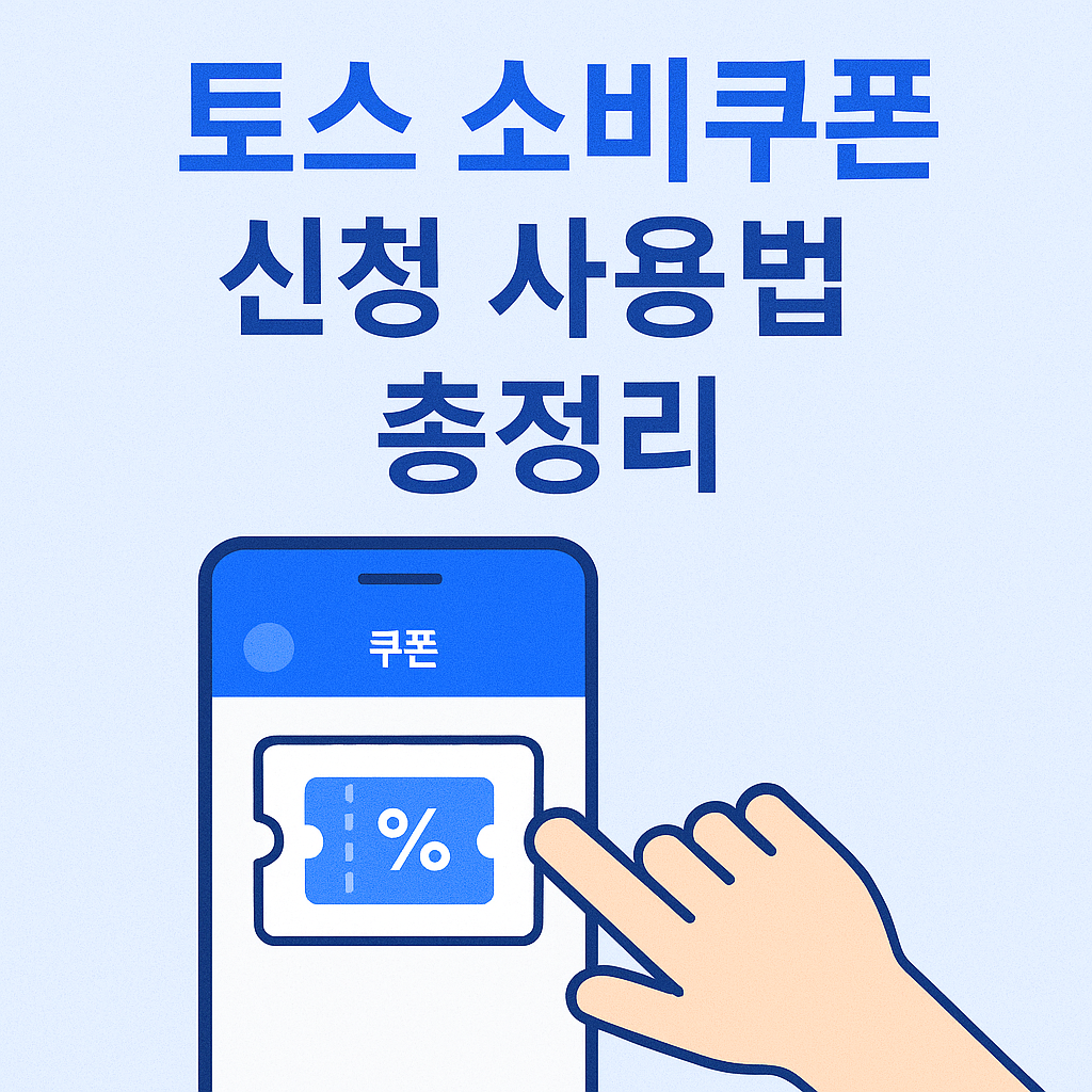 토스 소비쿠폰 신청 사용법 총정리