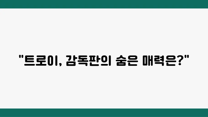 넷플릭스 추천 영화리뷰 트로이(Troy) 정보 디렉터스컷 비교