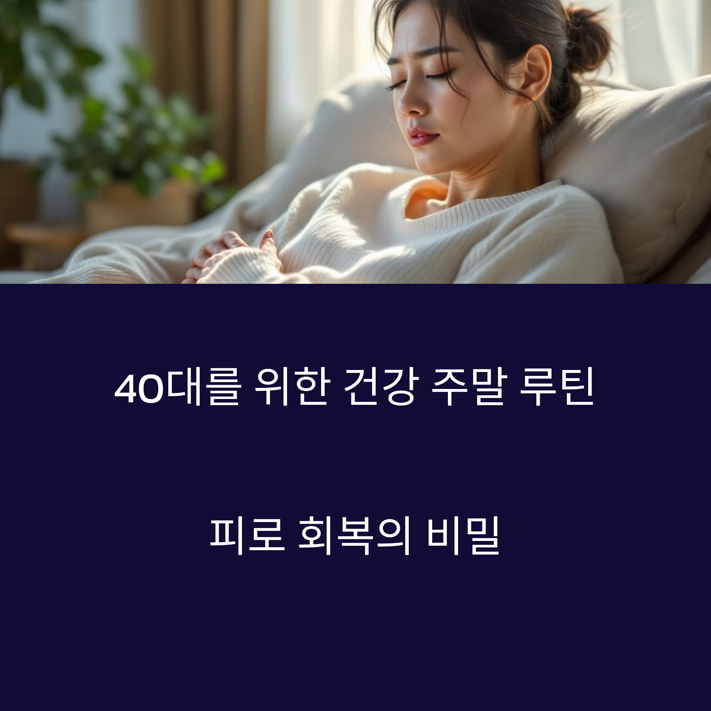 40대 직장인 피로회복과 면연력 강화비법
