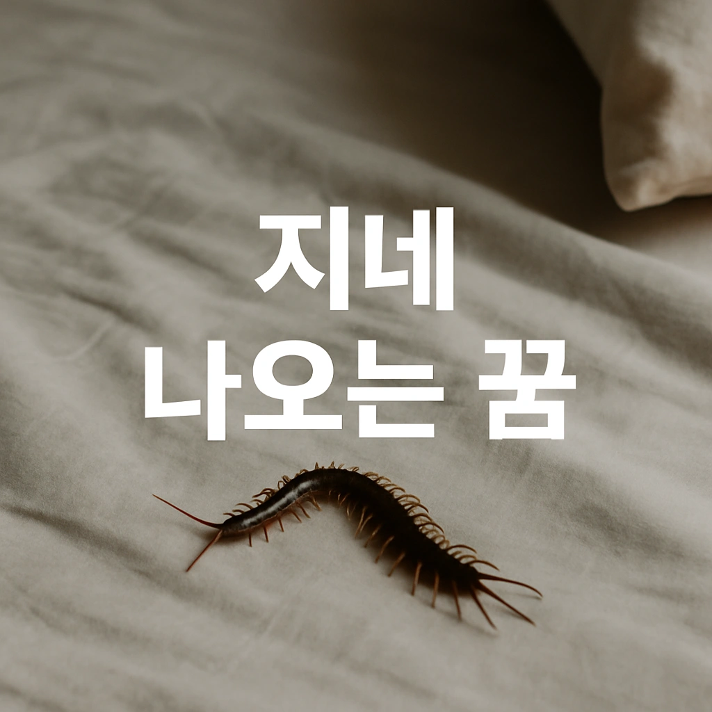 지네 나오는 꿈