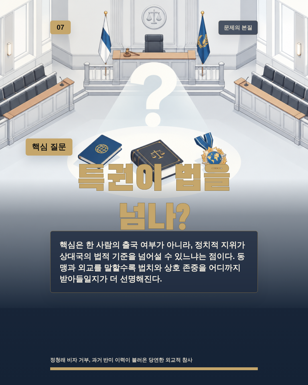 특권이 법을 넘나?