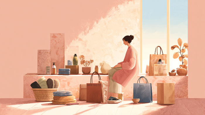 가성비보다 가치비를 상징하는 따뜻한 미니멀 감성 이미지