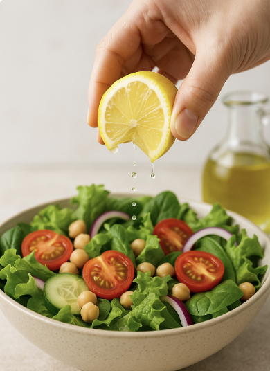 샐러드에 레몬을 뿌리는 진짜 이유 ❘ 맛보다 혈당 조절 효과가 더 크다 관련 사진