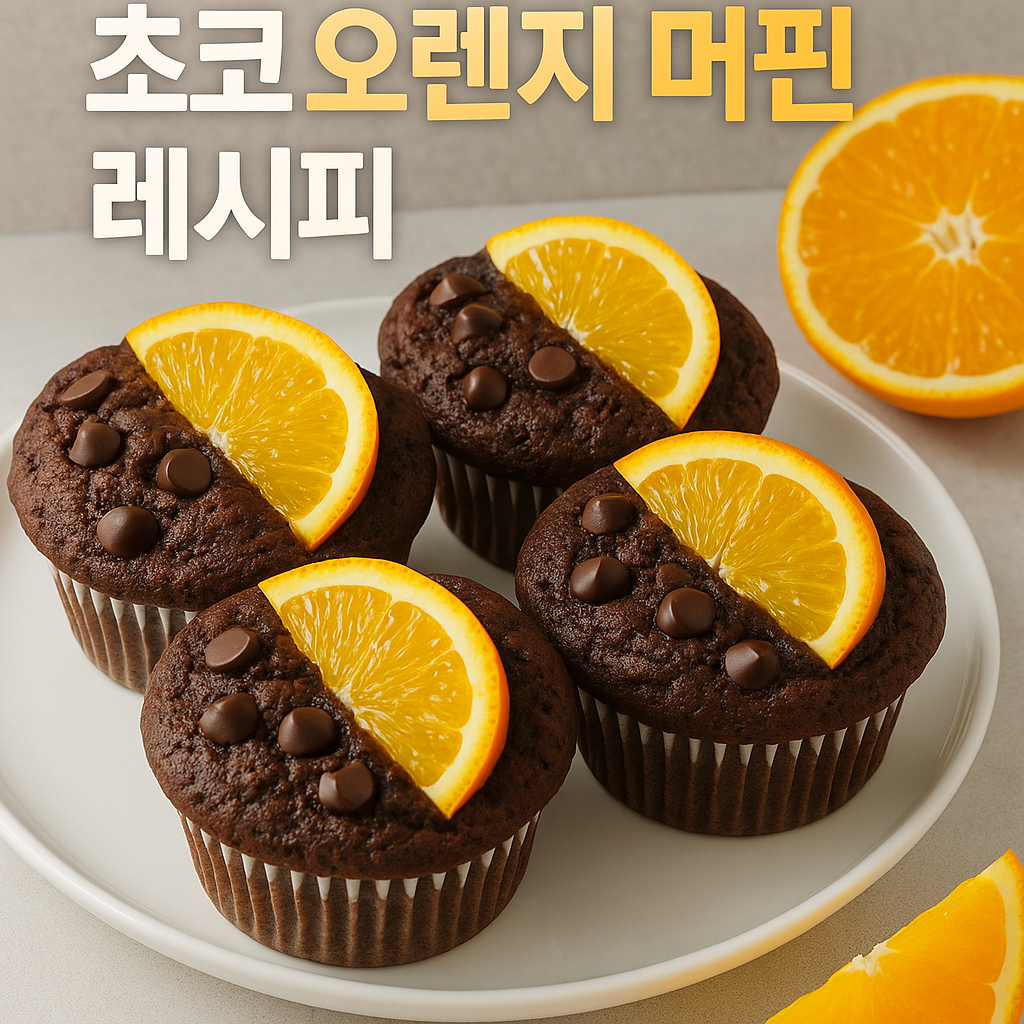 초코 오렌지 머핀 레시피