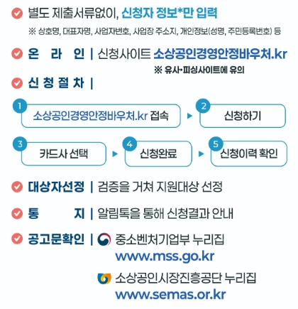 소상공인 경영안전바우처 신청방법