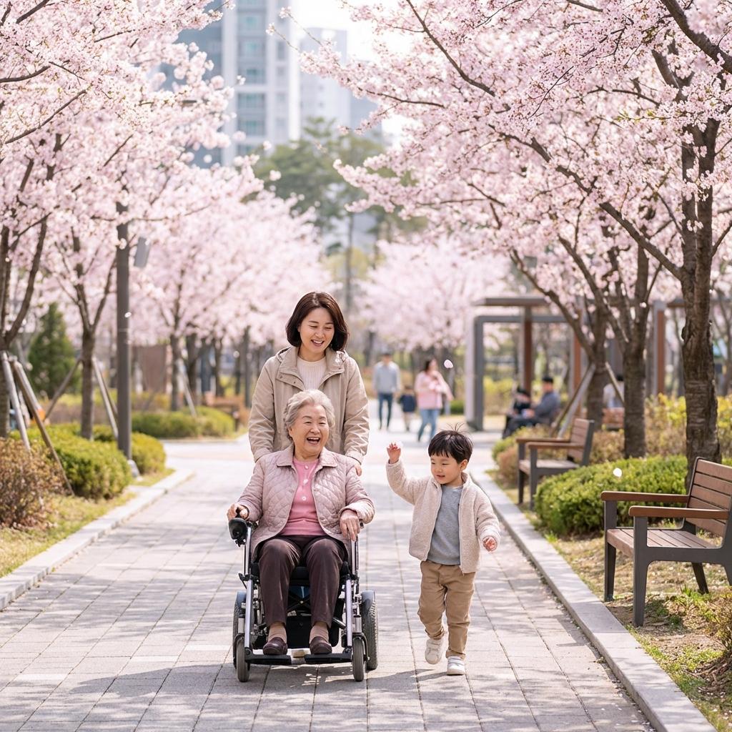 어르신, 아이와 함께! 유모차/휠체어 동선 가이드