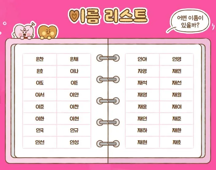 칸쵸 칸초 이름찾기 이벤트 이름리스트, 경품, 참여방법, 참여 홈페이지