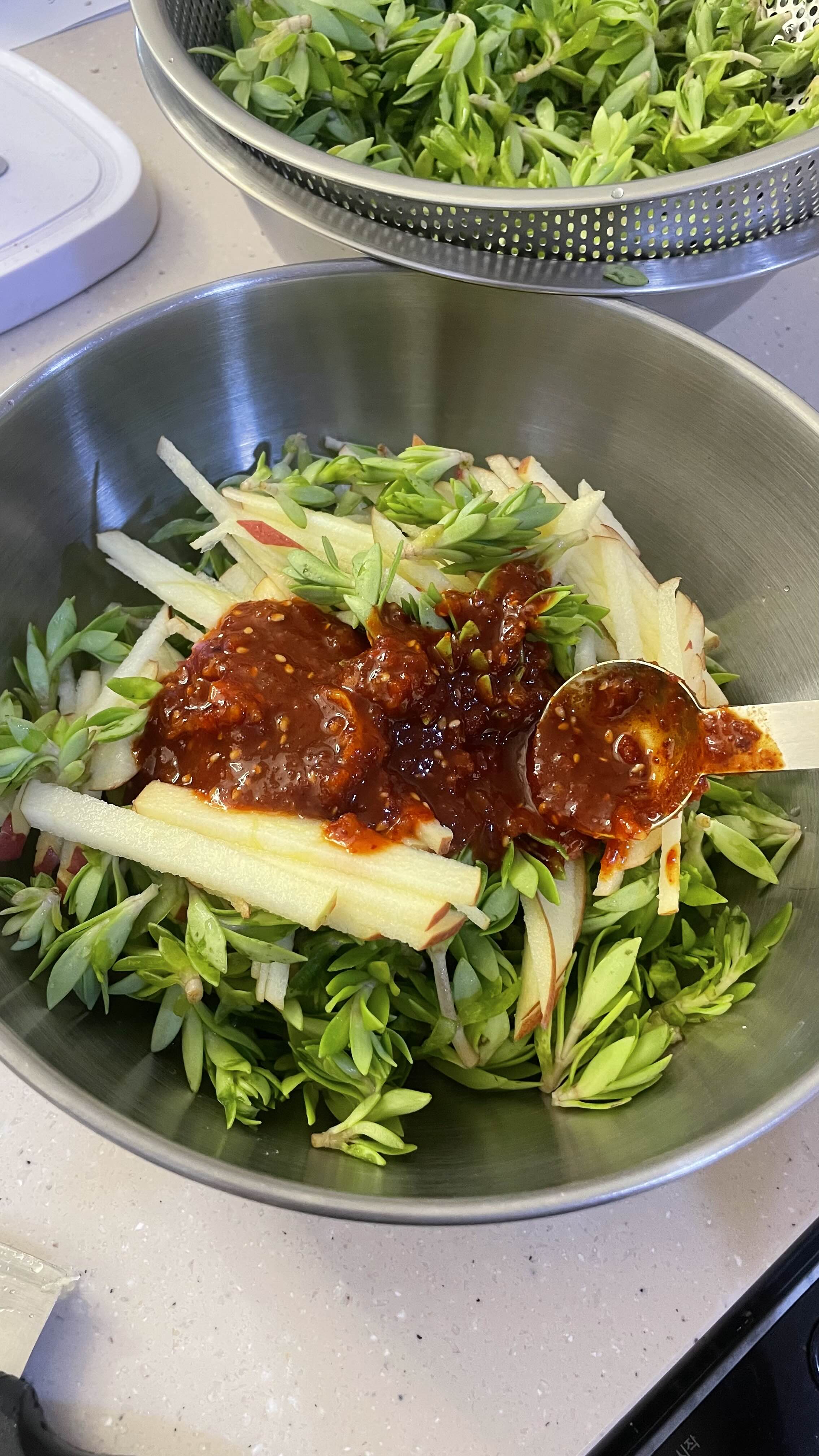 봄철 입맛 살리는 돌나물무침 레시피