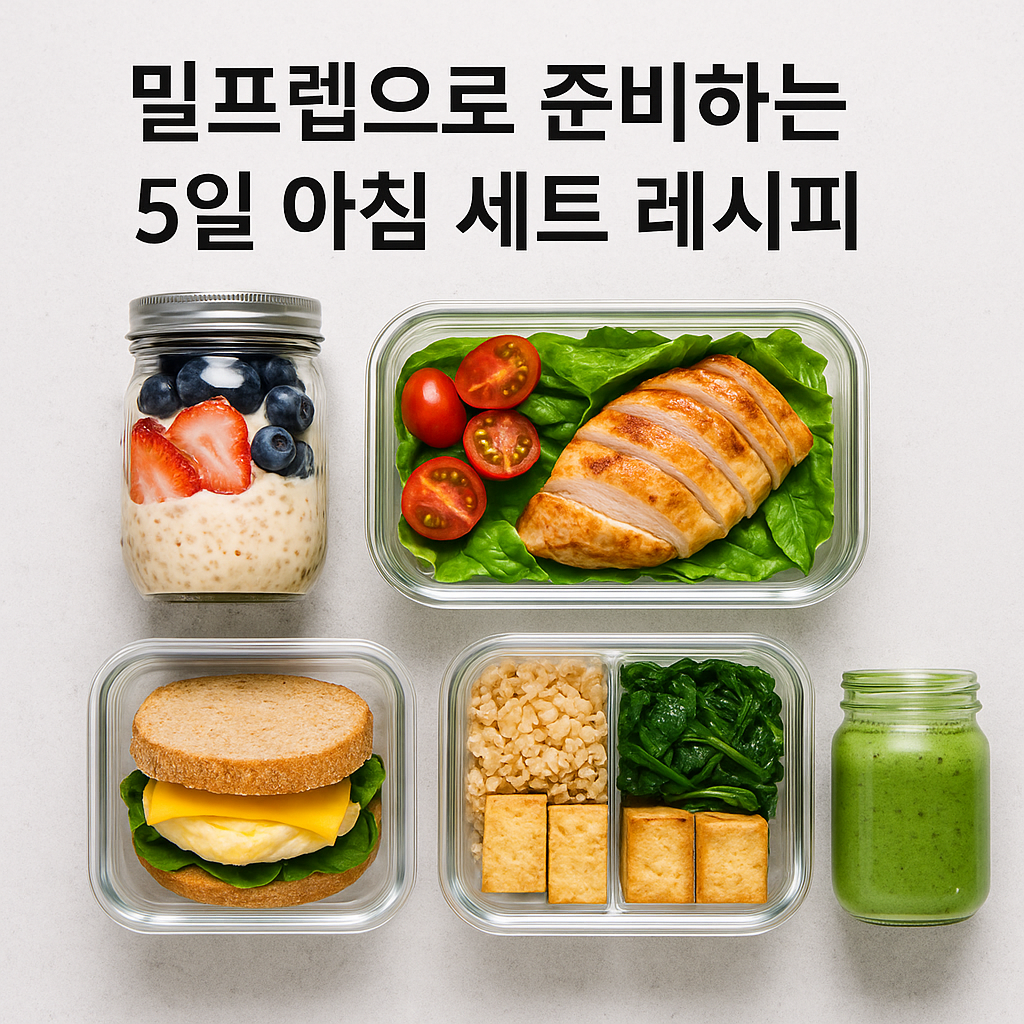 밀프렙으로 준비하는 5일 아침 세트 레시피-1