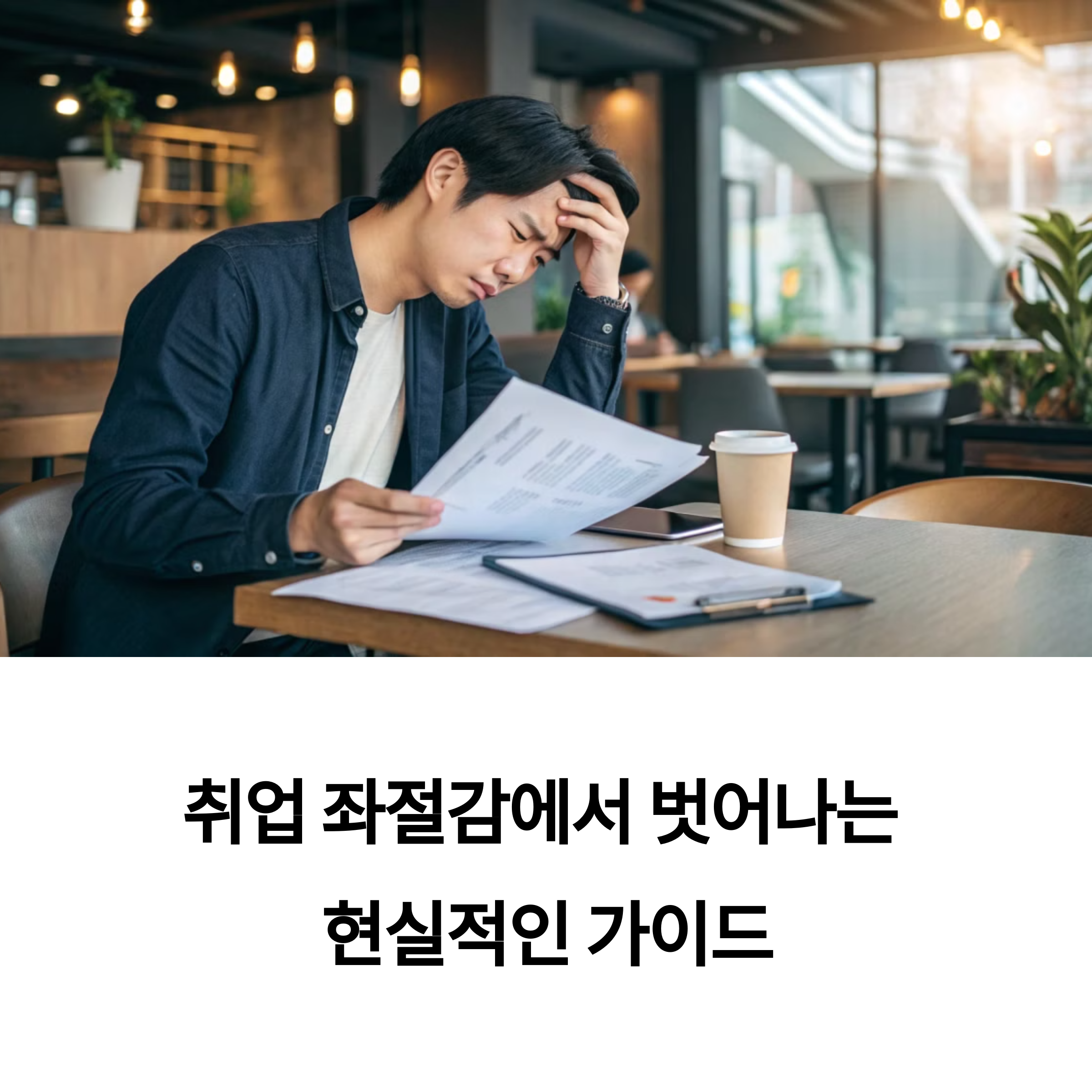 취업이 안될 때, 이렇게 대처하자! 현실적인 가이드