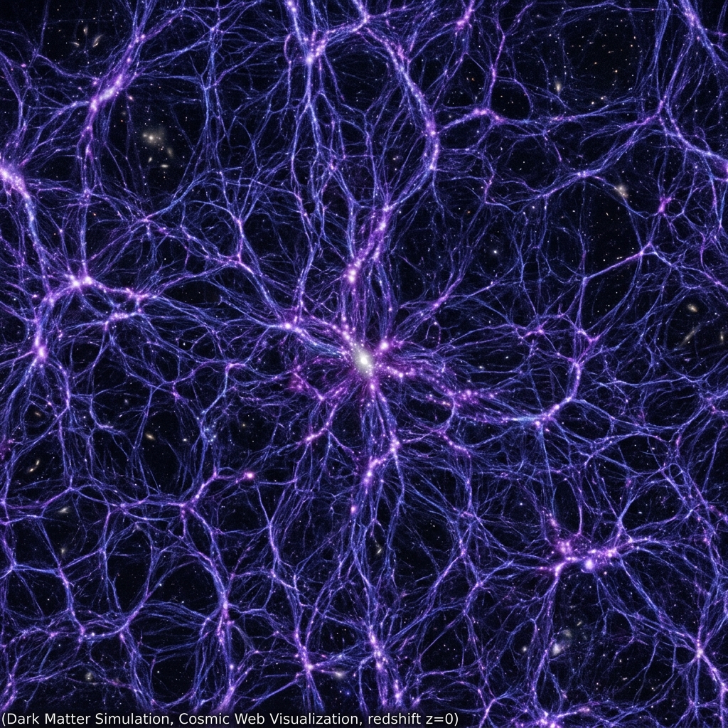 암흑 물질 시뮬레이션 이미지