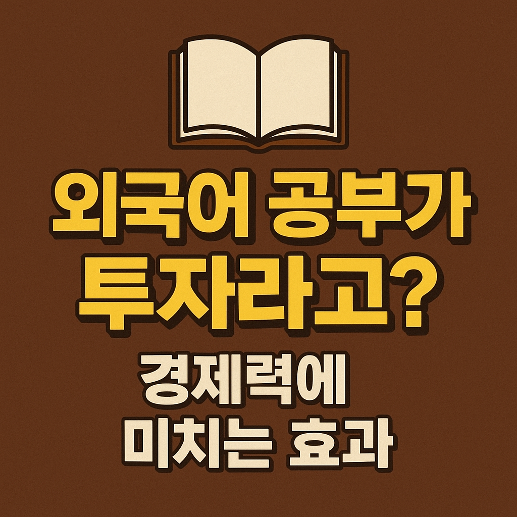 외국어 공부 투자?