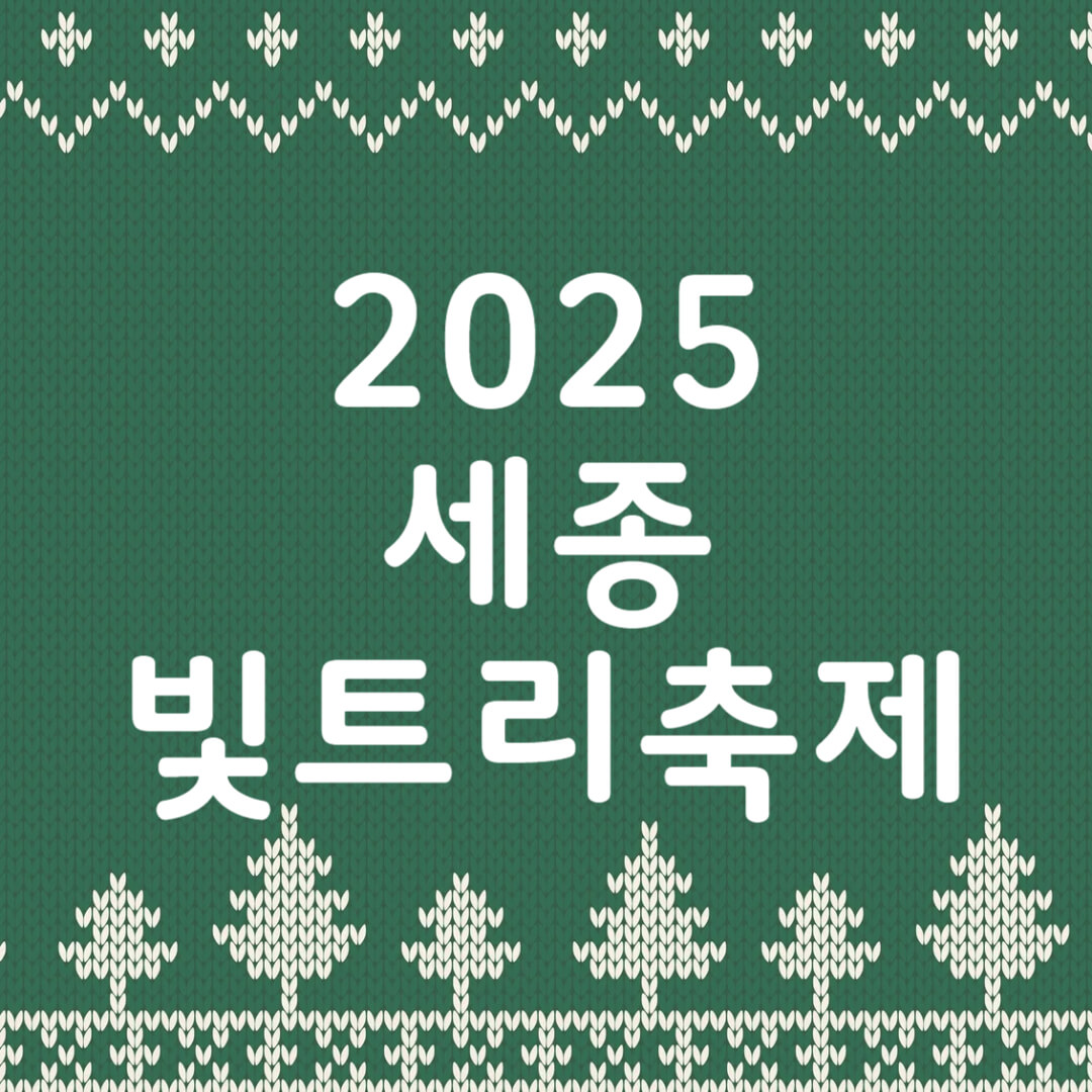 세종 빛트리 축제 이응다리