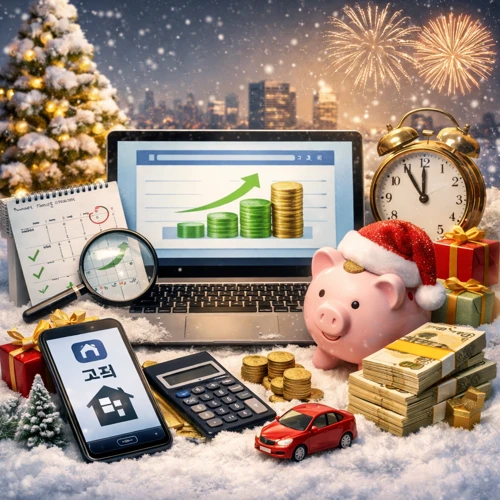 세금 환급 흐름 상징