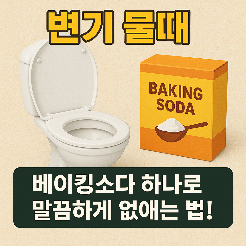 변기 물때, 베이킹소다 하나로 말끔하게 없애는 법!
