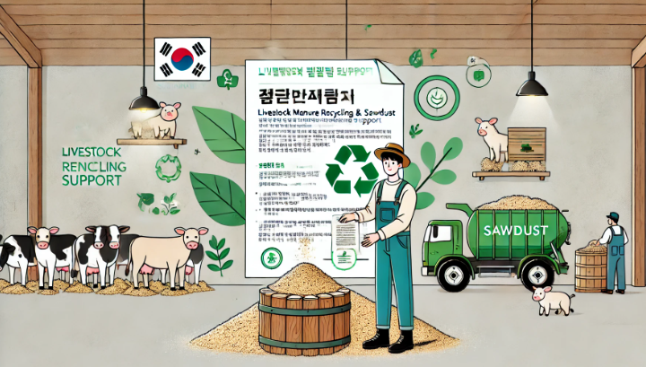 가축분뇨 자원화 축산업용 톱밥 지원 안내