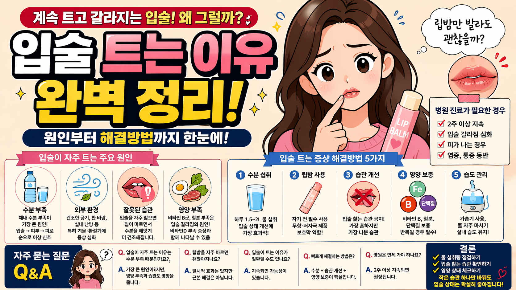 입술 트는 이유 완벽 정리 - 사진 -