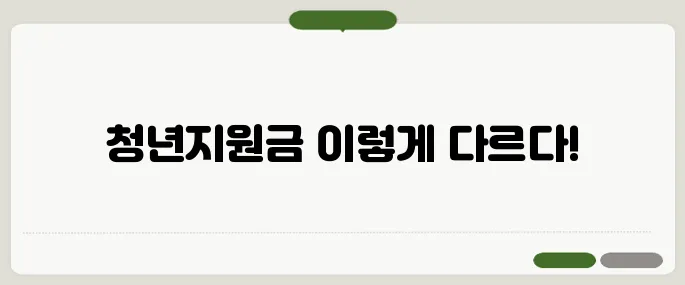 청년지원금 종류별로 조건부터 신청까지!