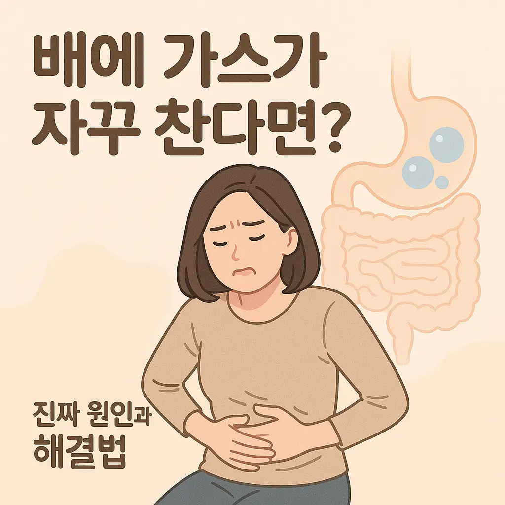 배에 가스가 자꾸 찬다면? 진짜 원인과 해결법