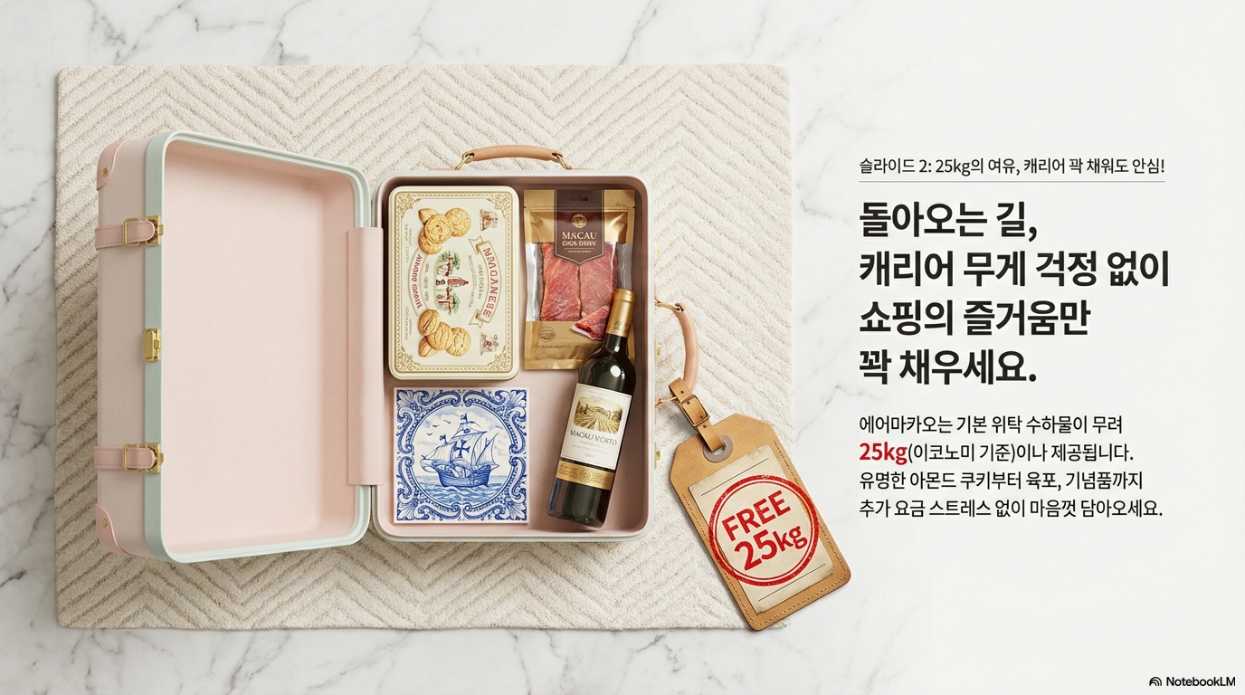 에어마카오 기내식,수화물, 혜택 총정리2