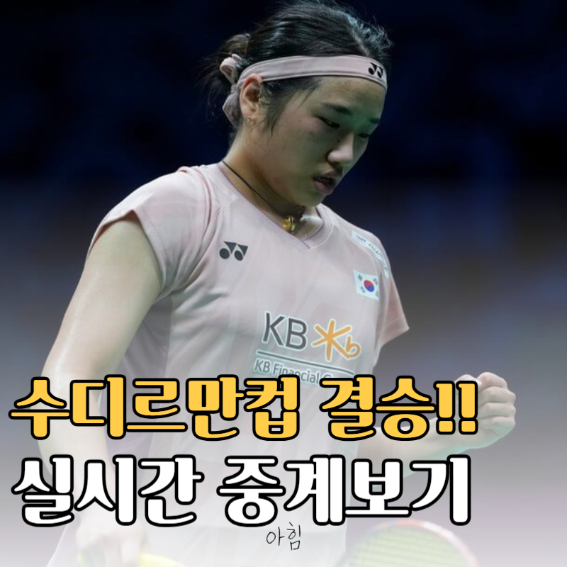 2025 수디르만컵 결승전 대한민국 vs 중국 경기 중계