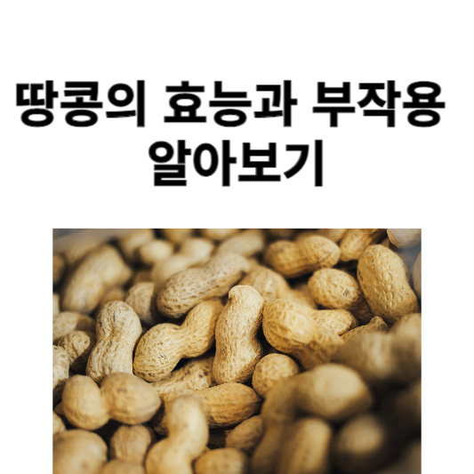 땅콩의 효능과 부작용
