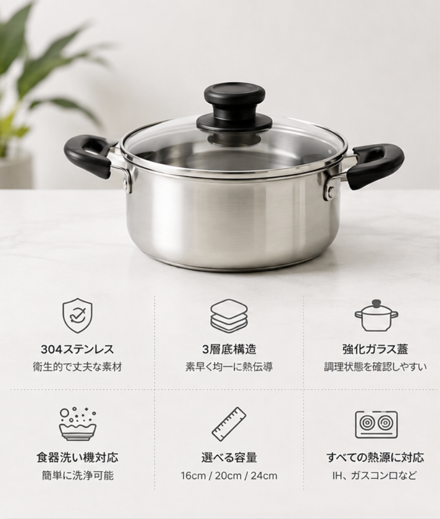 キッチン用品 상품詳細ページに表示された製品の用途