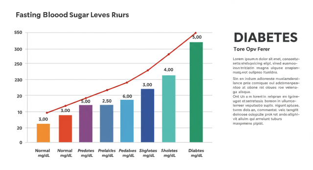 공복혈당 정상 수치와 당뇨 기준을 보여주는 차트