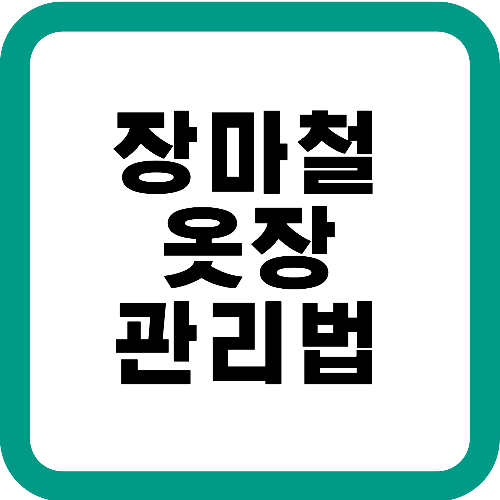 장마철옷장관리법