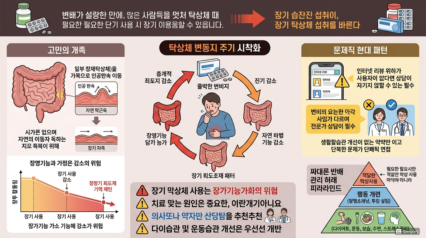변비약을 자주 먹으면 생기는 문제