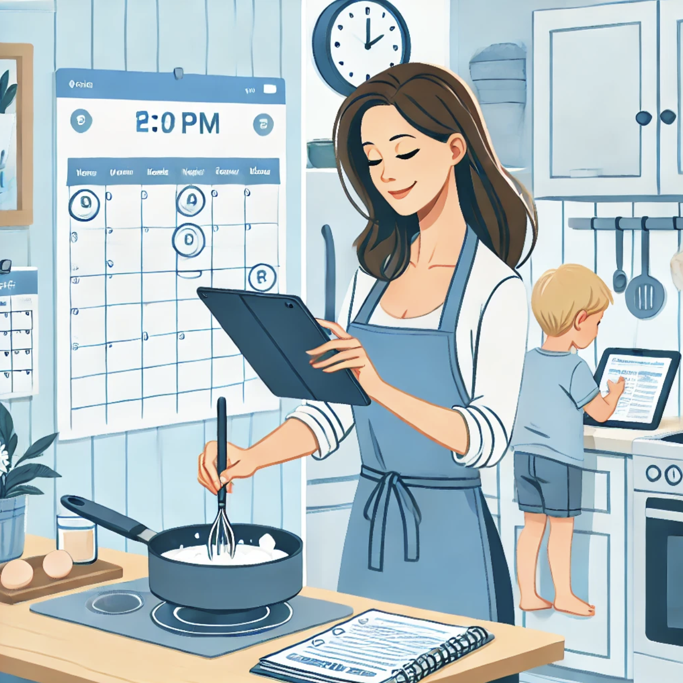 주부 시간관리 관련 이미지