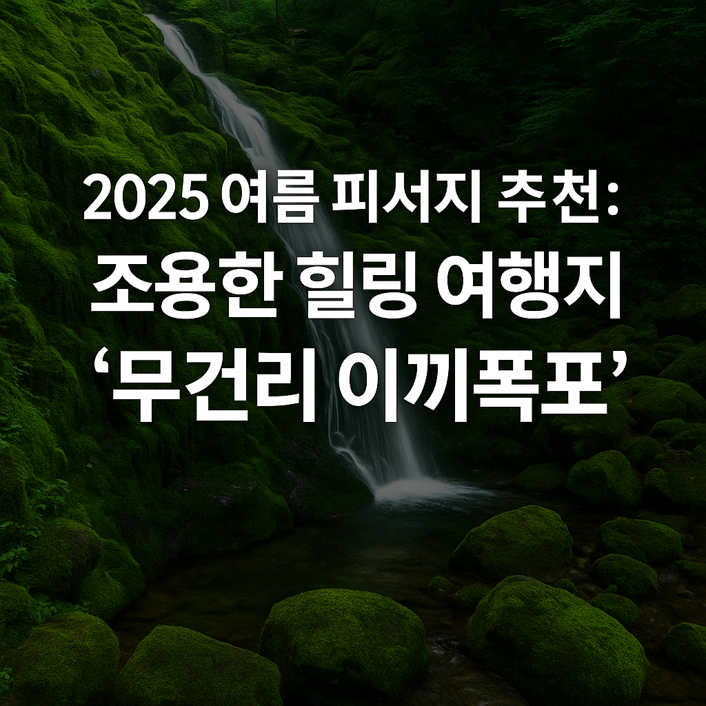 삼척 무건리 이끼폭포