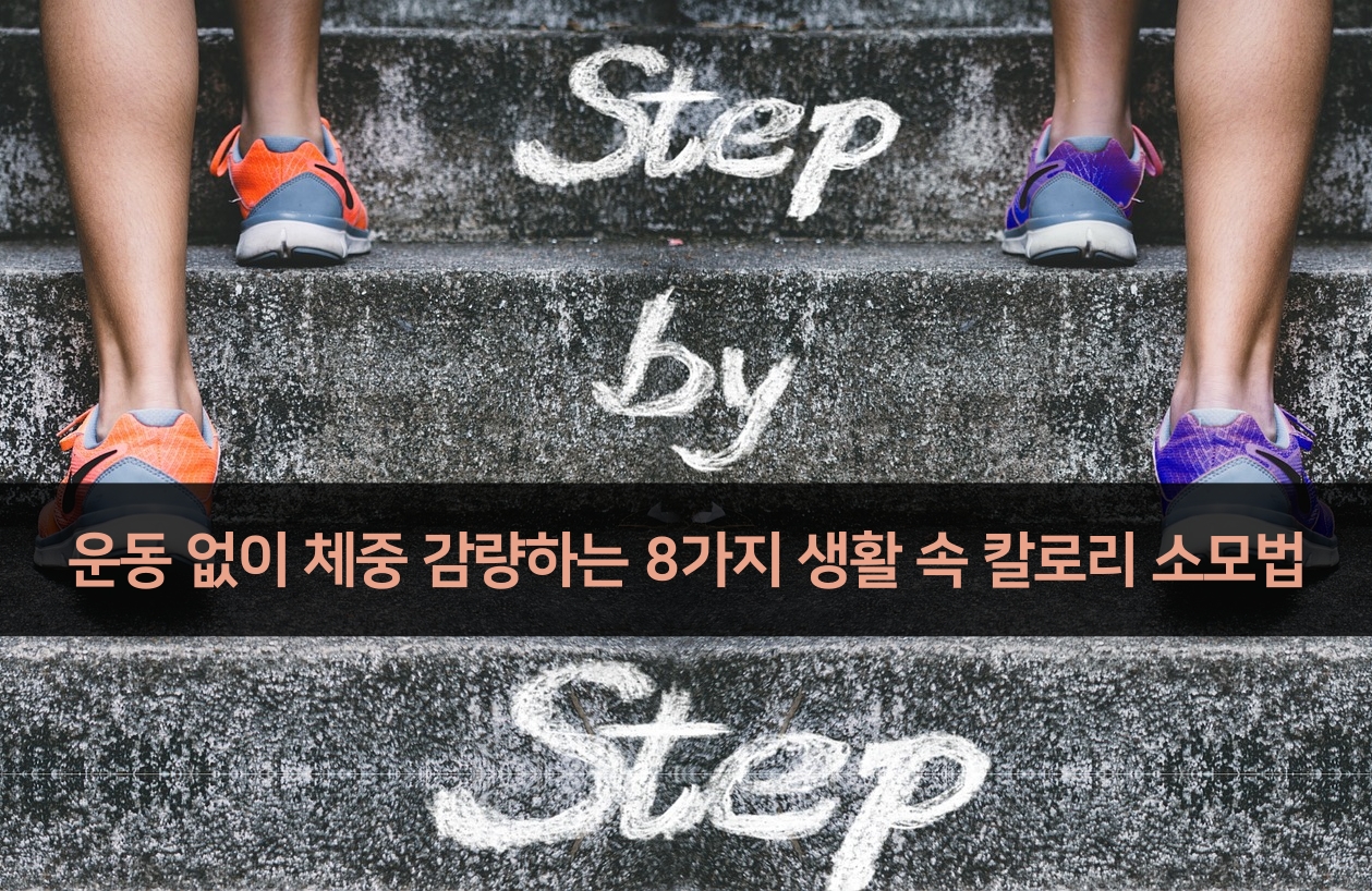 운동 없이도 살 뺄 수 있다! 일상에서 칼로리 태우는 방법 8가지