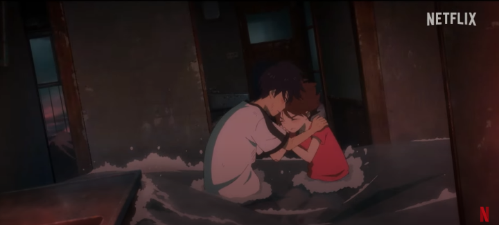 표류단지예고편스틸컷_코스케가나츠메를붙잡고있다