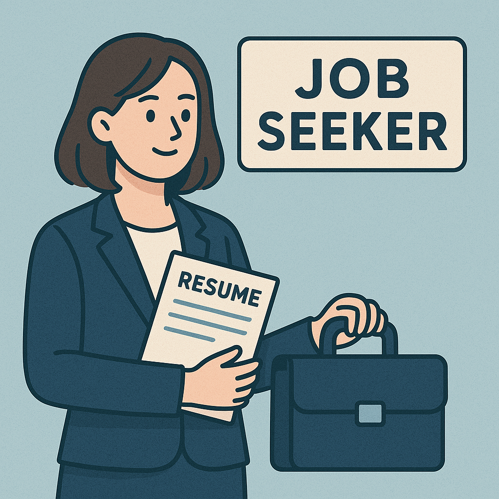 여성구직자가 면접보러 가는 길