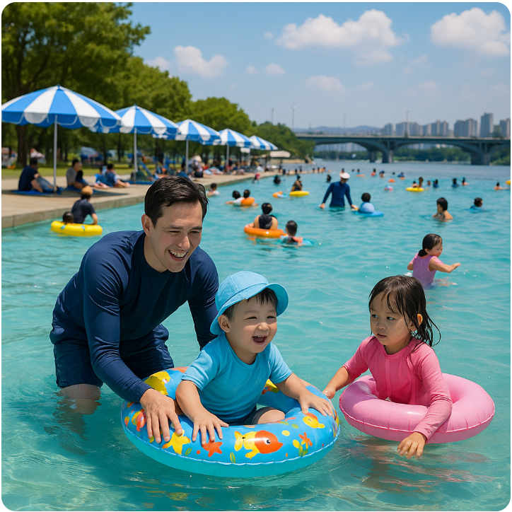 아이와 함께 한강 물놀이장 여름 여행