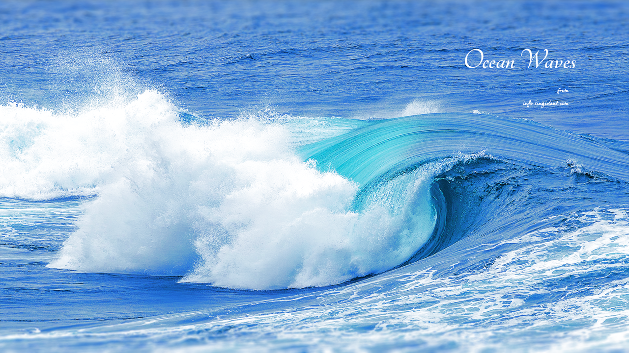 05 부서지는 파도 C - Ocean Waves 파도배경화면