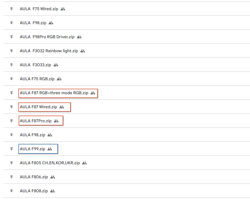 독거미키보드-AULA