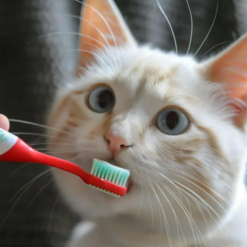 고양이 양치질 치아관리5