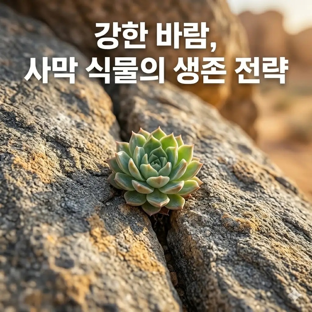 작은 돌 틈에서 사는 식물이 유리한 이유