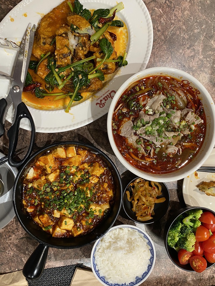 가지새우깐풍기-마라탕면-마파두부