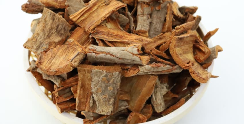 그릇에 담겨 있는 유근피