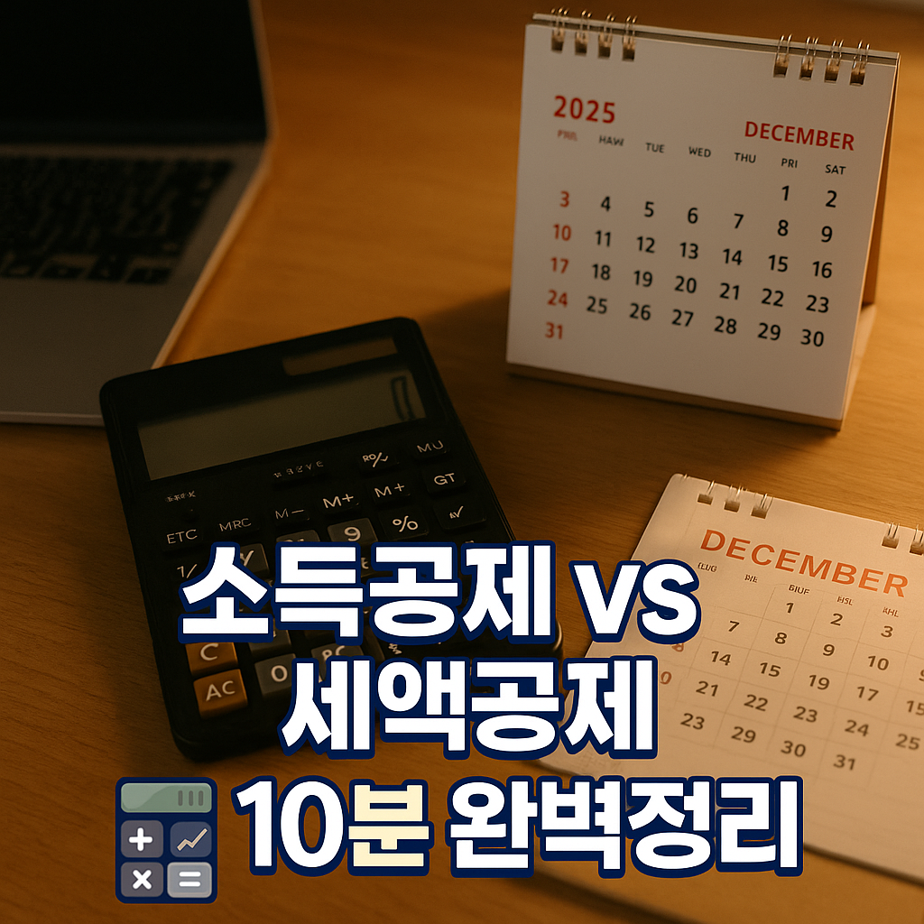 2025 연말정산 소득공제 vs 세액공제 완벽정리
