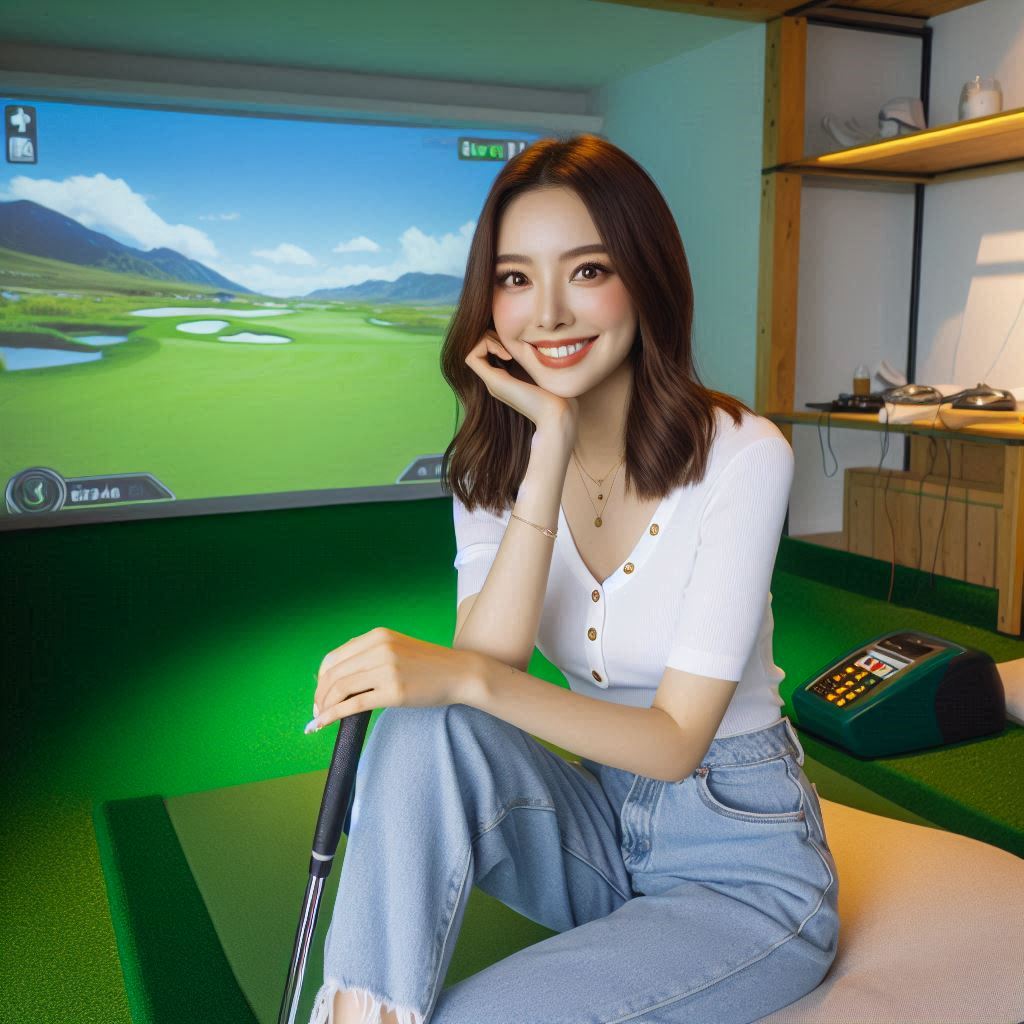 스크린골프장 배경