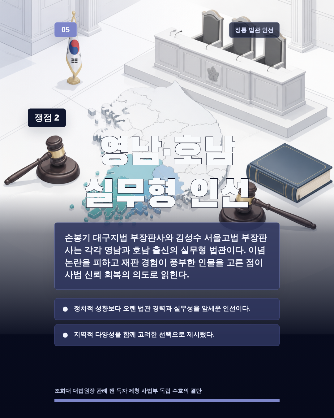 영남·호남 실무형 인선