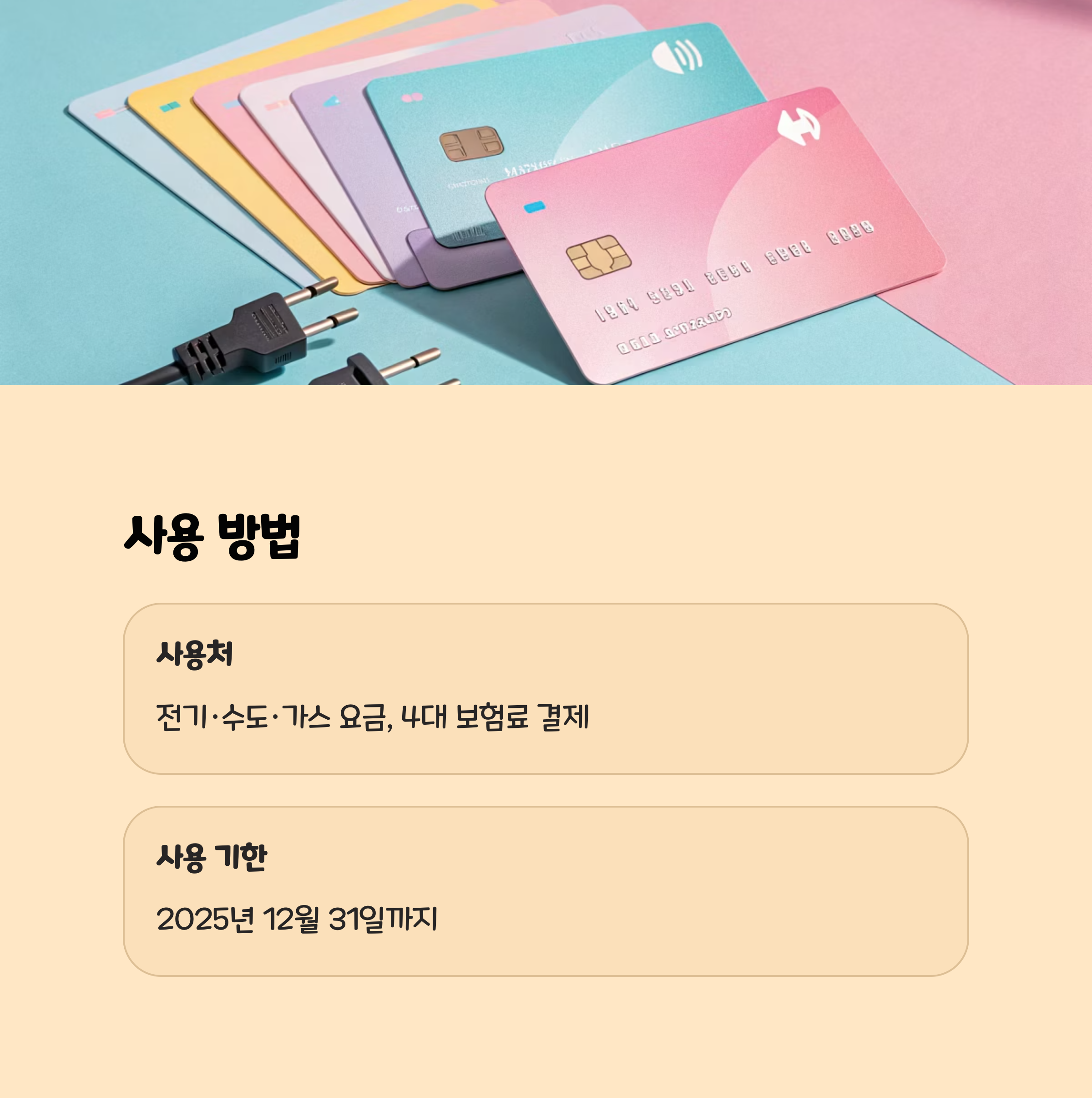 지원금 사용 방법과 기간은? 💳
