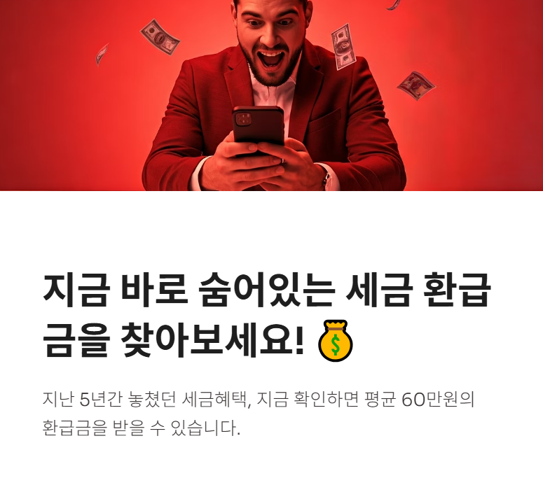 세이브더머니 경정청구 세금환급금 간편조회 서비스란?
