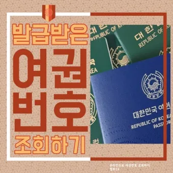 여권번호 조회 바로가기 완벽 여행 서류_2