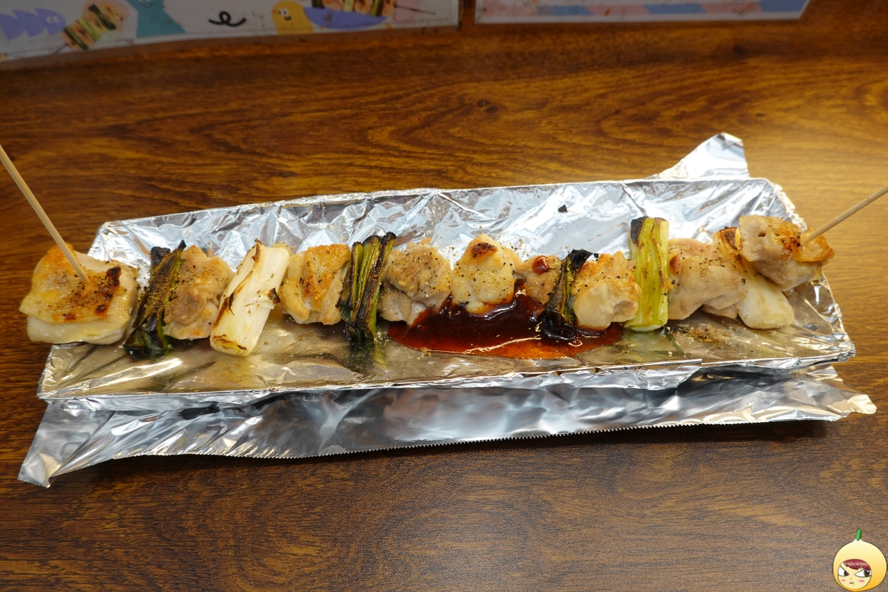 소금구이. 닭꼬치